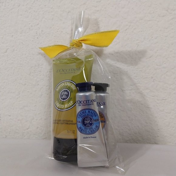 L'Occitane Verbena Body Hand Liquid Soap Shea Hand Cream & Foot Cream X 3 NEW - Picture 3 of 4